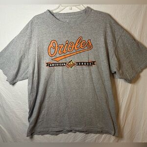 Majestic Baltimore Orioles American League Graphic T-Shirt Gray XL MLB